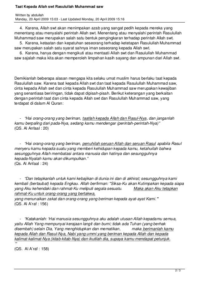 Ceramah Tentang Taat Kepada Allah Penggambar