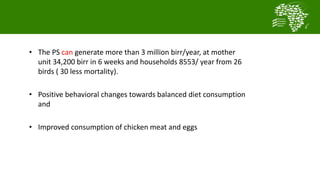  Testing and delivering tropically-adapted chickens for productivity growth in sub-Saharan Africa