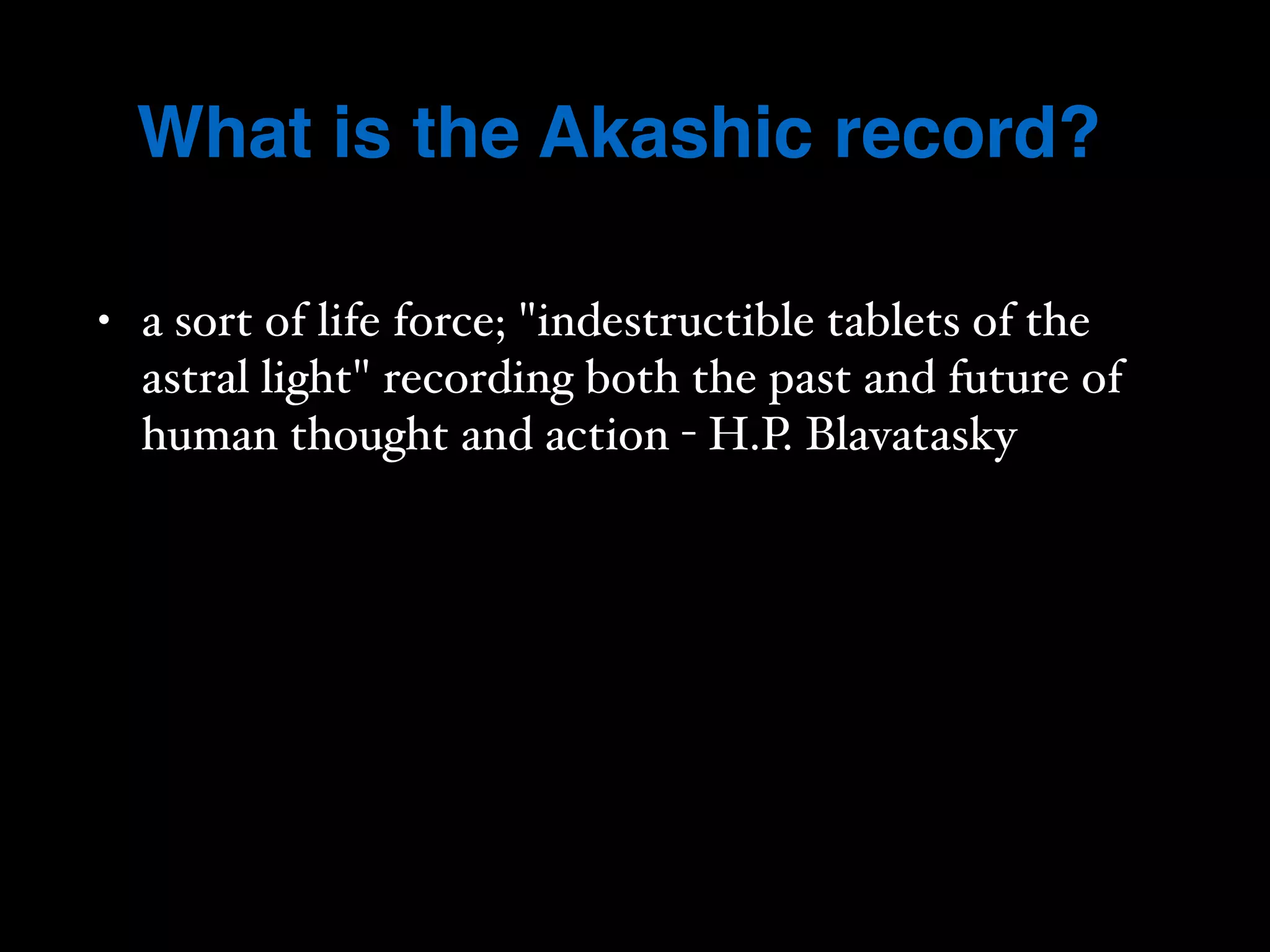 Archivatopia - The Akashic Record: what if? | PDF