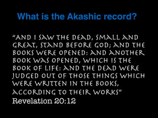 Archivatopia - The Akashic Record: what if?