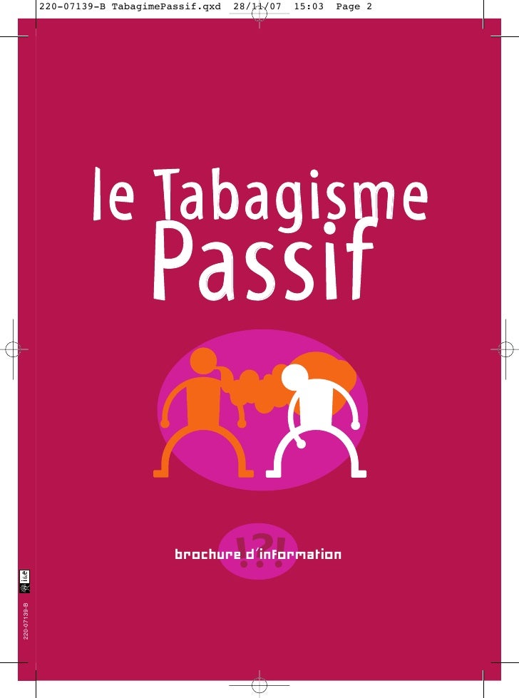 Tabagisme Passif Tabagisme Passif