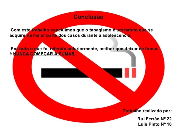 Inclinações fumando pesquisa