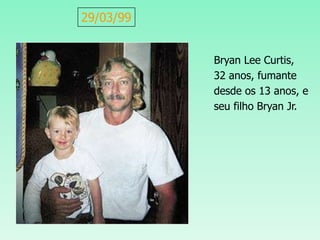 Bryan Lee Curtis,
32 anos, fumante
desde os 13 anos, e
seu filho Bryan Jr.
29/03/99
 