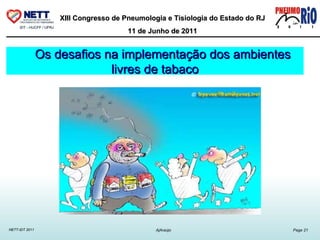 Os desafios na implementação dos ambientes livres de tabaco 