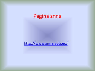 Pagina snna

http://www.snna.gob.ec/

 