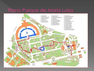 Plano Parque de María Luisa
 