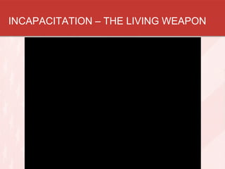 INCAPACITATION – THE LIVING WEAPON

 