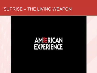 SUPRISE – THE LIVING WEAPON
 