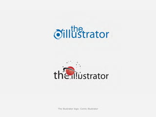 The illustrator logo: Comic illustrator
 