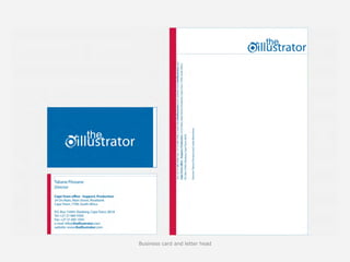 Business card and letter head
 