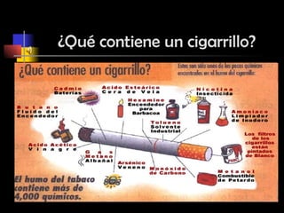 ¿ Qué contiene un cigarrillo? 