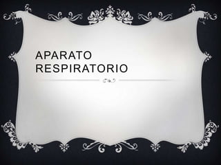 APARATO
RESPIRATORIO
 