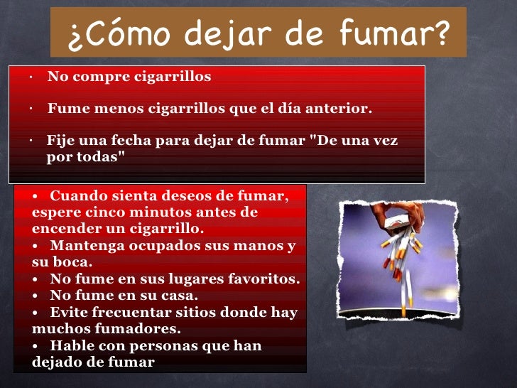 El foro a dejar fumar con tabeksom las revocaciones