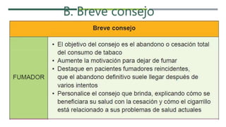 B. Breve consejo
 