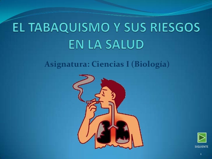 Riesgos del Tabaquismo