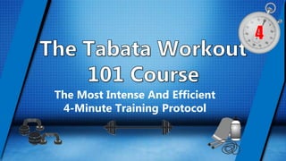 The Most Intense And Efficient
4-Minute Training Protocol
 