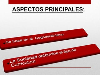 ASPECTOS PRINCIPALES:

 