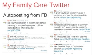My Family Care Twitter
Autoposting from FB
 