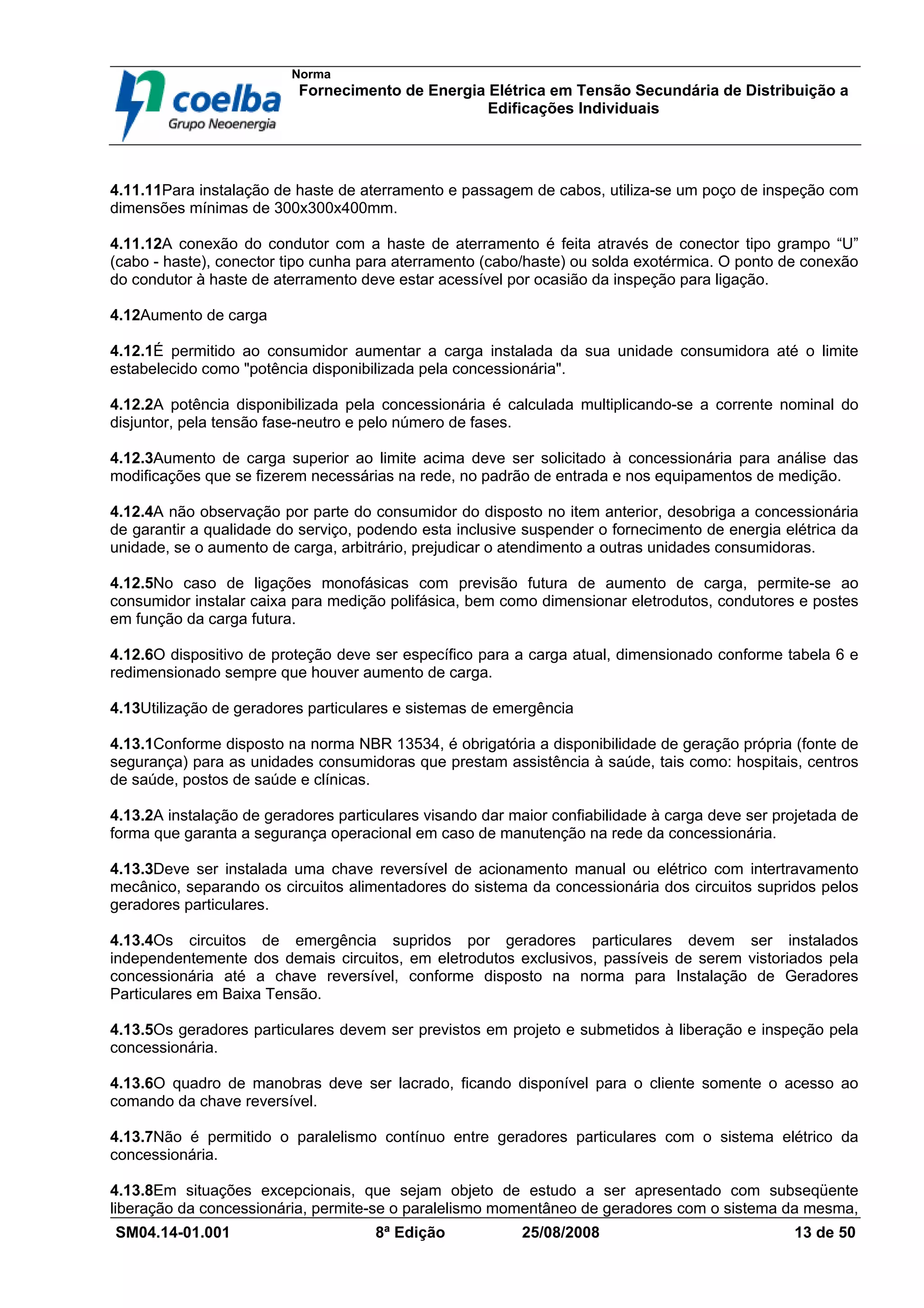 Tabela coelba | PDF