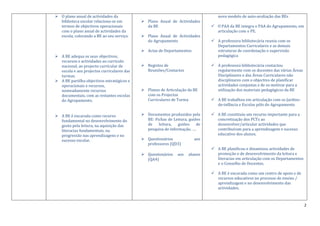 Tabela D1.Modelo De Auto AvaliaçãO Da Be