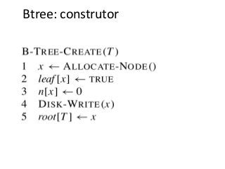Btree: construtor

 