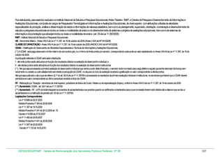 Tabela de remuneração