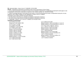 Tabela de remuneração