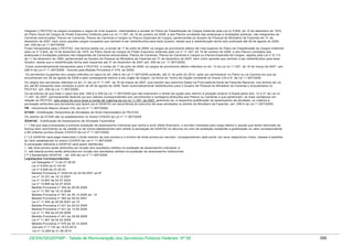 Tabela de remuneração