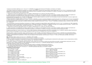 Tabela de remuneração