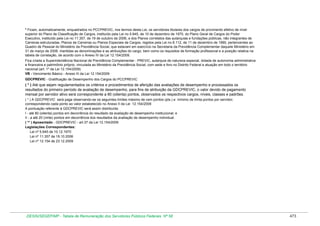 Tabela de remuneração