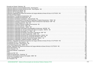 Tabela de remuneração