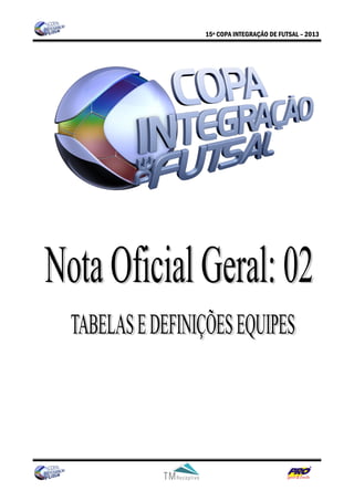 Tabela futsal   tabelas e definições equipes