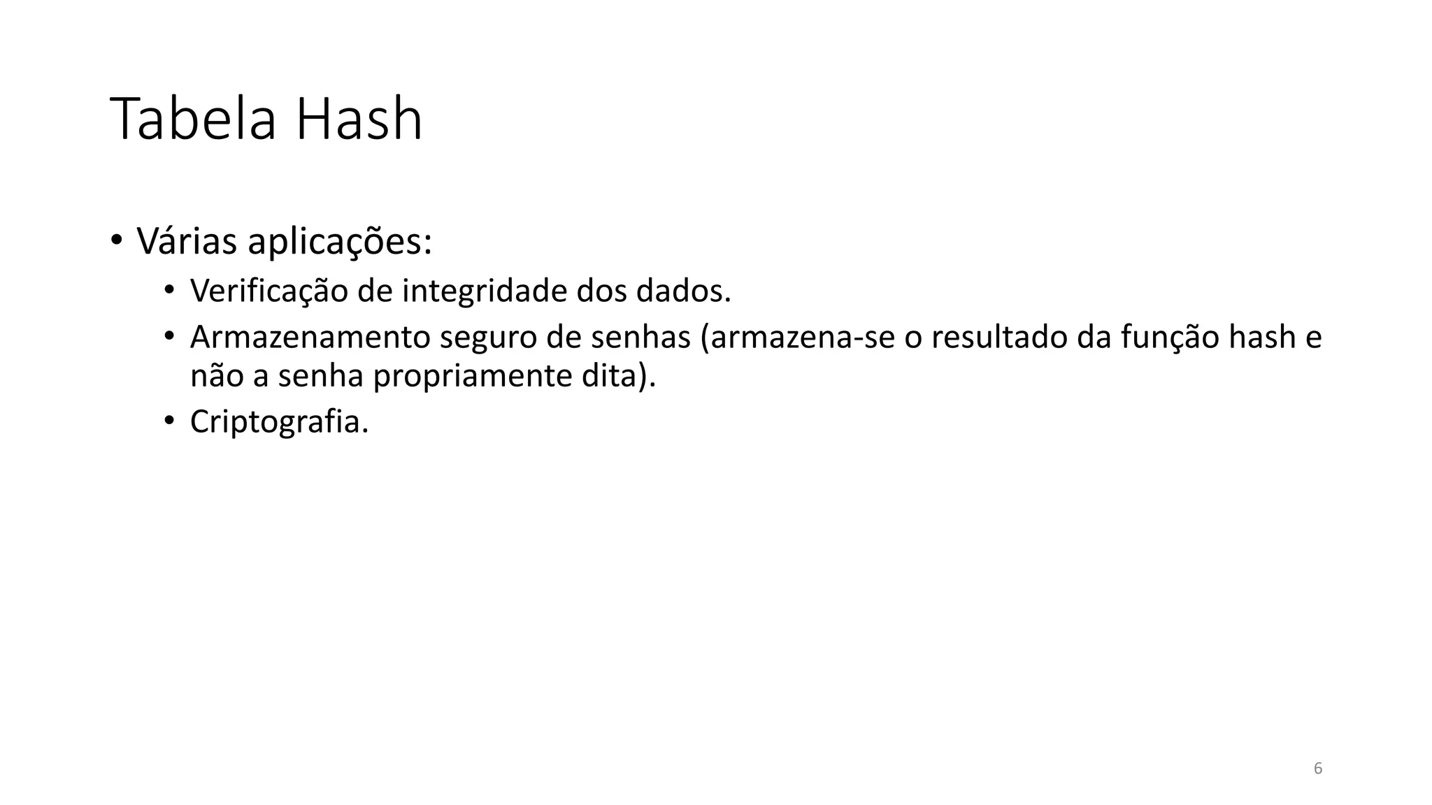Tabela Hash | PPT