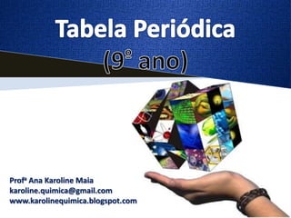 Profa Ana Karoline Maia
karoline.quimica@gmail.com
www.karolinequimica.blogspot.com
 