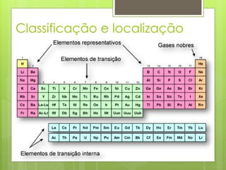 Classificação e localização
 