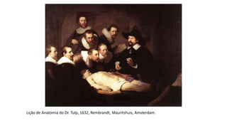 Lição de Anatomia do Dr. Tulp, 1632, Rembrandt, Mauritshuis, Amsterdam.
 