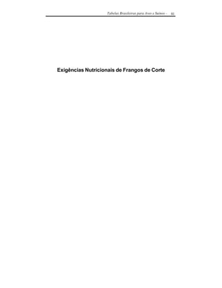 Tabelas Brasileiras para Aves e Suínos -   81




Exigências Nutricionais de Frangos de Corte
 