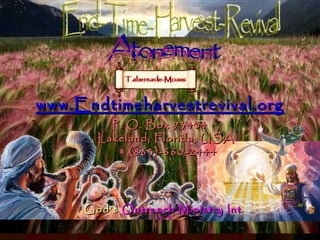 www.Endtimeharvestrevival.org
         P. O. Box 93404
       Lakeland; Florida; USA
         (863)-660-2444



     God’s Outreach Ministry Int .
                                     45

                  Inc . ©
 