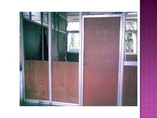 Tabiquerías de aluminio