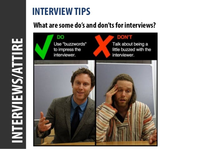 interview tips dos and donts