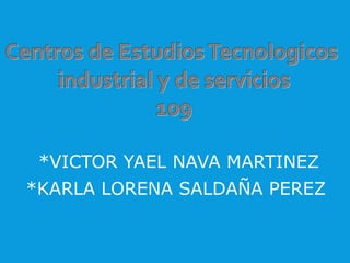 *VICTOR YAEL NAVA MARTINEZ
*KARLA LORENA SALDAÑA PEREZ
 