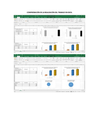 COMPROBACIÓN DE LA REALIZACIÓN DEL TRABAJO EN EXCEL
 