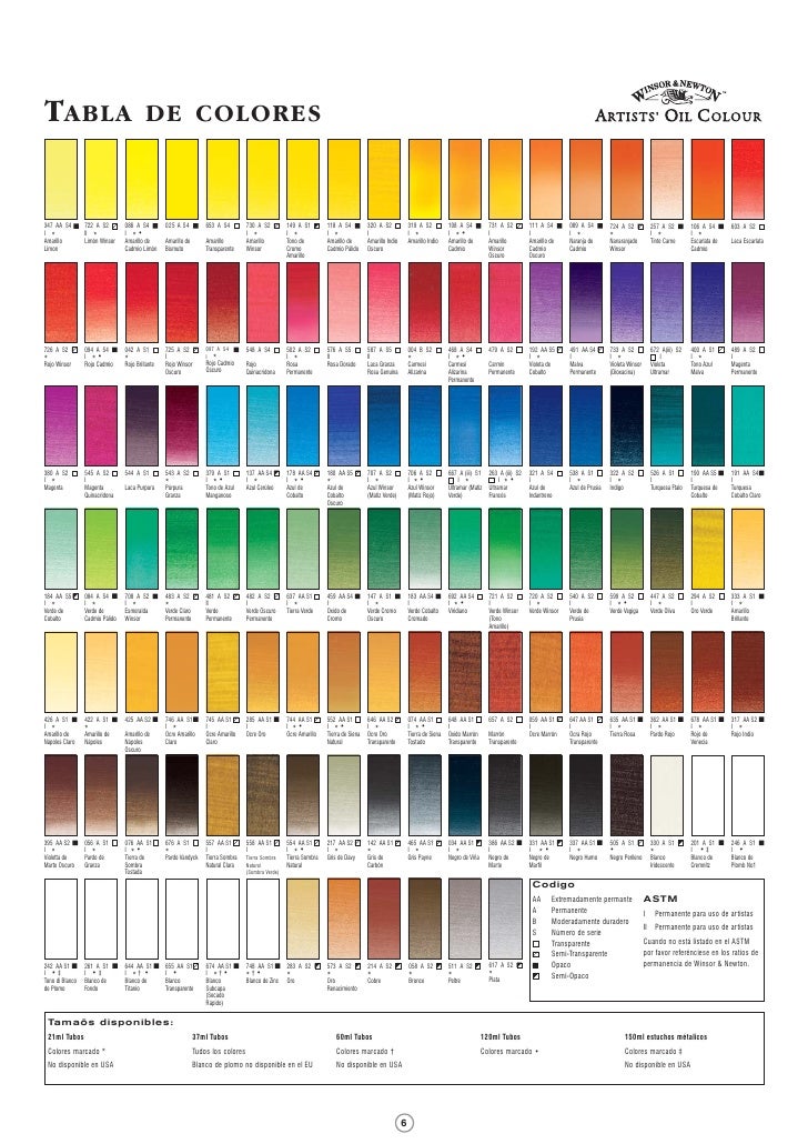 Tabla De Colores