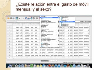 ¿Existe relación entre el gasto de móvil
mensual y el sexo?
 