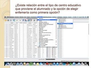 ¿Existe relación entre el tipo de centro educativo
que proviene el alumnado y la opción de elegir
enfemería como primera opción?
 