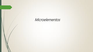 Microelementos
 