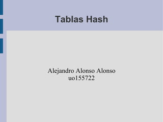 Tablas Hash Alejandro Alonso Alonso uo155722 