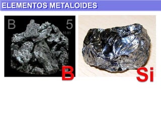 Algunos ejemplos son: Sodio (Na), Aluminio (Al), Hierro (Fe) y Zinc (Zn).