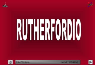 TABLA PERIODICA   AVANCE Y RETROCESO
 