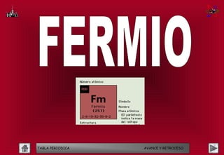 TABLA PERIODICA   AVANCE Y RETROCESO
 